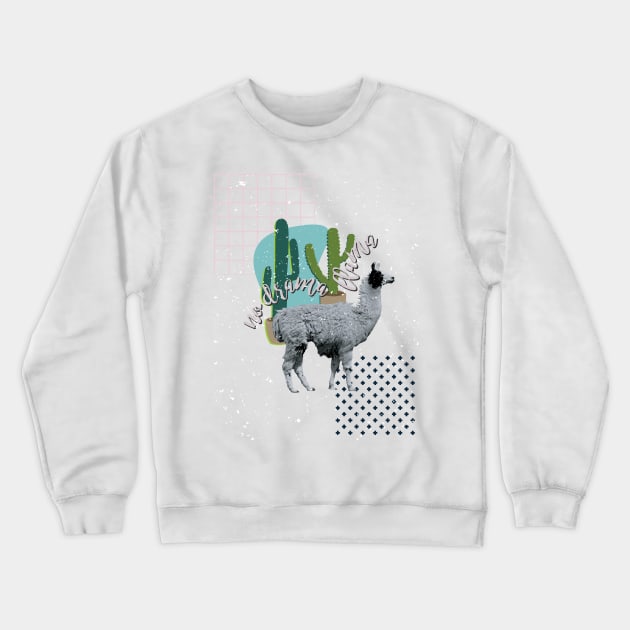 no drama llama Crewneck Sweatshirt by myyylla